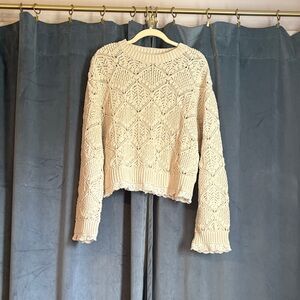 Zara Ivory Knit Top